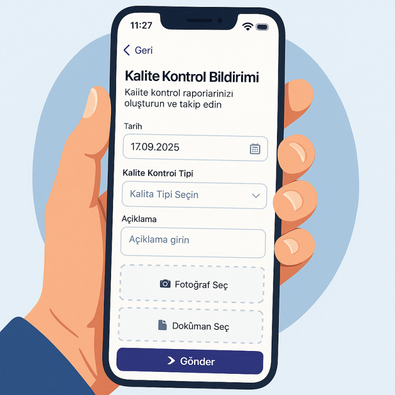 Sahada Anlık Bildirim ve Kayıt